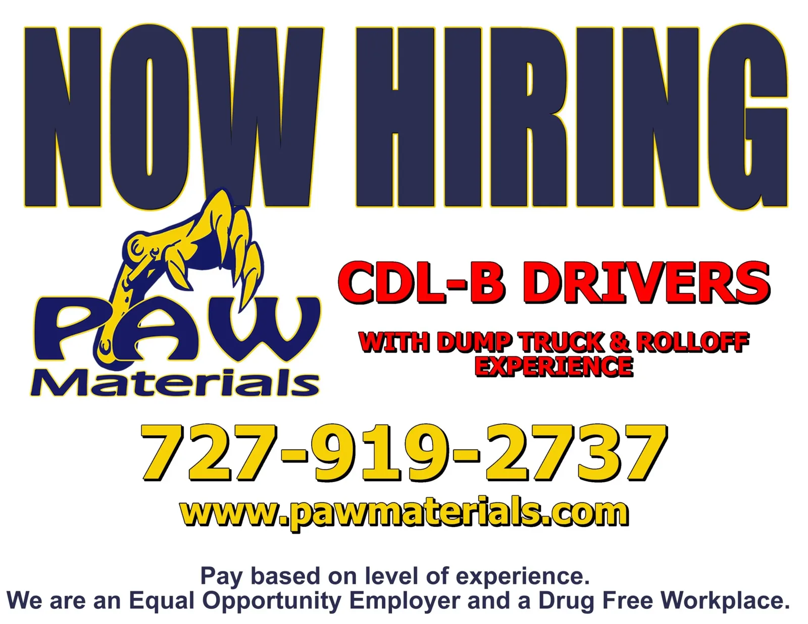 Careers at PAW Materials